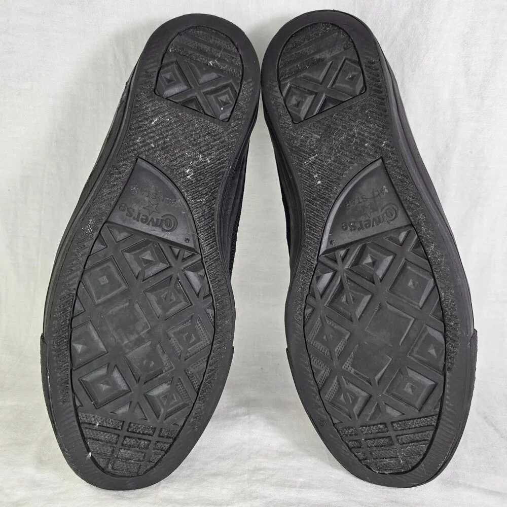 Converse Chuck Taylor All Star Low Top Canvas Sneakers Black Monochrome M5039 - Picture 6 of 10